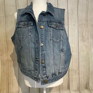 GAP Blue Denim Vest